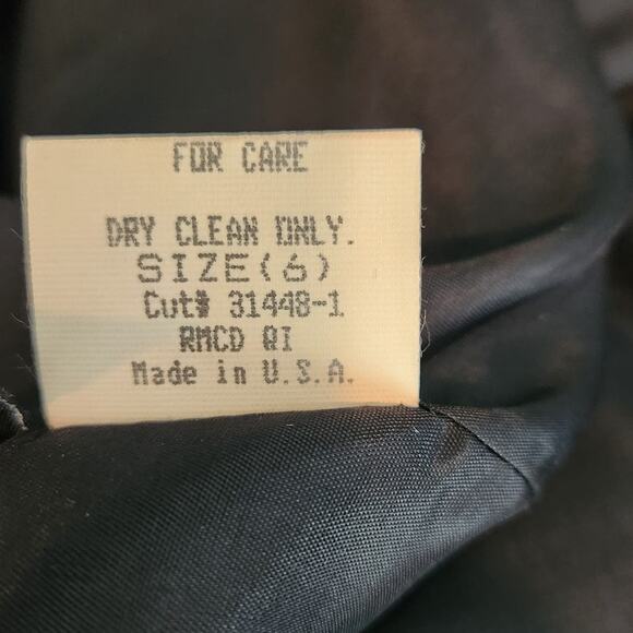 Vintage 90s Laundry by Shelli Segal Wool Sheath Dress Size 6 - Picture 8 of 8